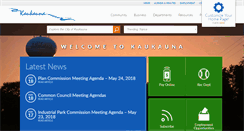 Desktop Screenshot of cityofkaukauna.com
